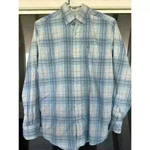 Southern‎ Tide Men's Gibbes Island Plaid Sportshirt 5024 Endless Blue Size Small